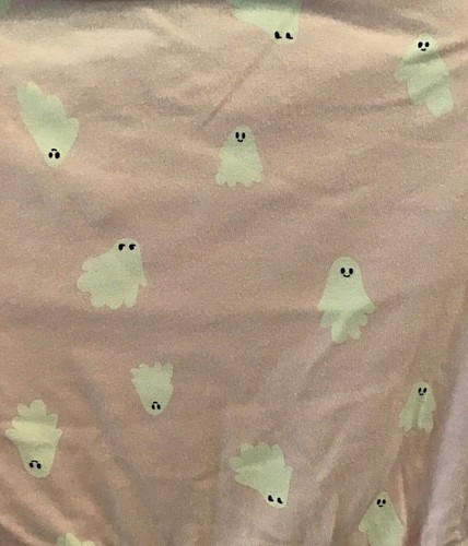 Girls M 8, L 10-12, OR XL 14 Fall L/S Dress Orange w Pumpkins ~OR Pink w Ghosts - Picture 9 of 12