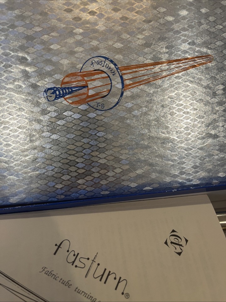 Vintage Fasturn Fabric Tube Turning System 6 Tubes & 3 Wire Hooks w