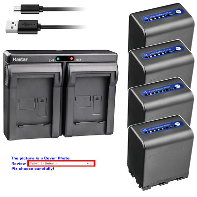 Kastar Battery Dual USB Charger for Sony NP-QM91D Sony Cyber-shot DSC-S85 Camera