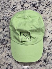 Adams Cool Crown Hat Cap Green Adjustable Leather Strap SG Brand New