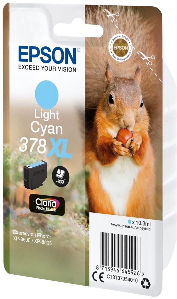 Cartouche Epson 378XL cyan clair haute capacité pour imprimante Expression Photo
