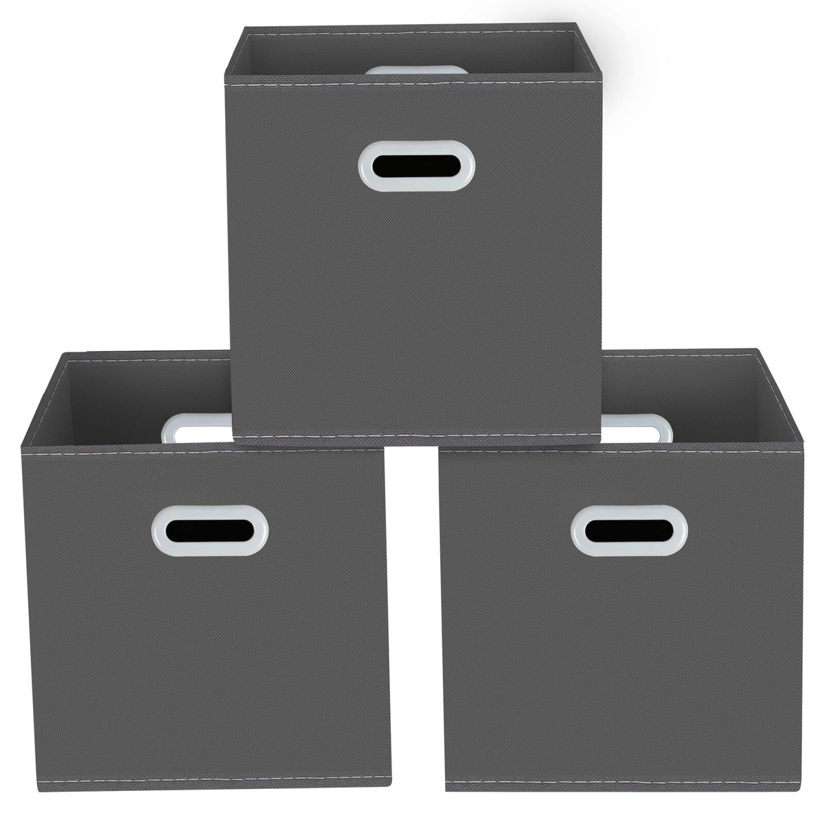 Set of Foldable Fabric Cubes Storage Containers Shelf Closet