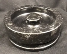 Angelo Mangiorotti Knoll International Black Marble Italian Mid Century Modern