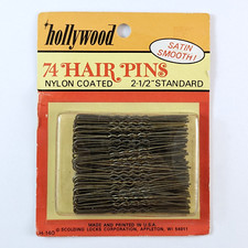 Vintage Hollywood Hair Pins Pack Of 74 Nylon Coated 2 1/2" Standard