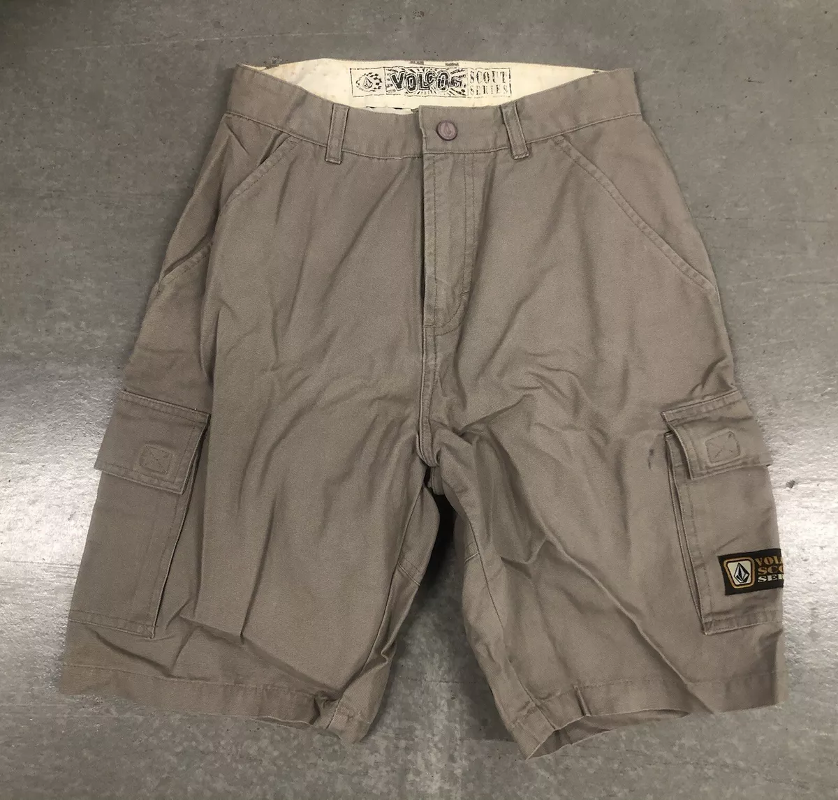 NEW VOLCOM 90 S CARGO SCOUT SURF SNOW SKATEBOARD SURFING SHORTS