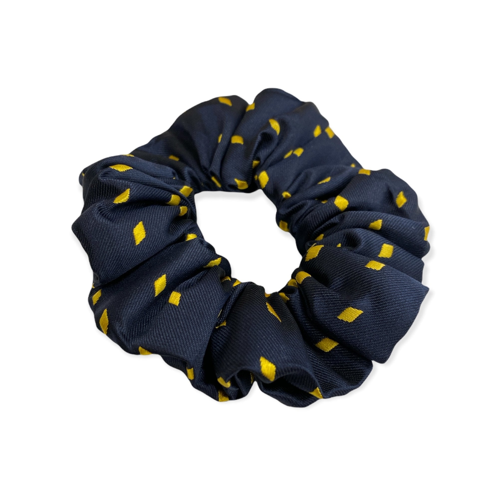 Equetech Diamond Hair Scrunchie - Navy/Gold
