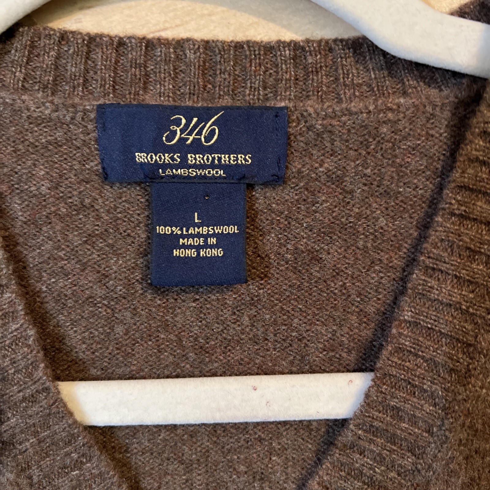 NWOT Brooks Brothers "346" Dark To Medium Brown Knit Vest Large NWOT eBay