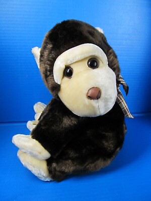 SKM Enterprises Vintage Plush Chimpanzee Monkey Brown Tan 12''