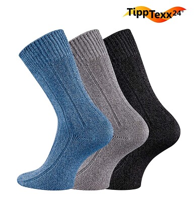 3-6 Paar warme Bambus Viskose Socken mit Baumwolle superweich mit  Rippstruktur | eBay.de