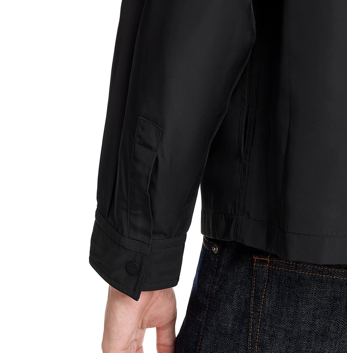 Hugo Boss Men's HUGO Evalom Full Zip Pocket Shirt Jacket Acrylic