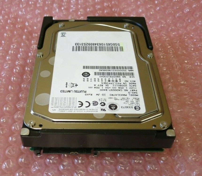 Fujitsu MAX3147RC CA06697-B400 147GB 15000RPM 8MB 3.5" SAS Internal Hard Drive - Image 2 of 4