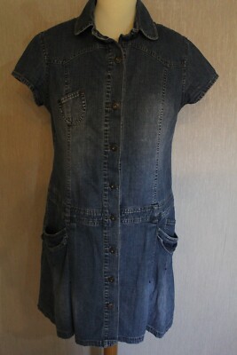 Damen KLEID/Jeans-Kleid Basic Line Casual Wear Gr.40 modisch feminin schön gut