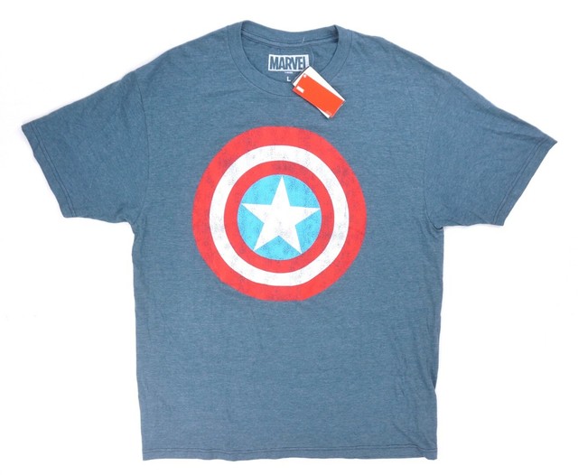 Marvel Navy Blue Heathered Captain 