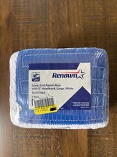 2 Pack RENOWN Loop-End Blended Mop with 5" Headband Large, White 312377588
