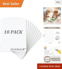 Acid-Free Matte White Foam Boards - Pack of 10, 11x14 Inches, Durable  Eco-F...