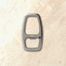 Ridge Dual Chamber Carabiner Keychain Bottle Opener Titanium EDC