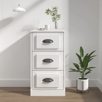 Sideboard Hochglanzweiß 36X35,5X67,5 Cm Holzwerkstoff Modern