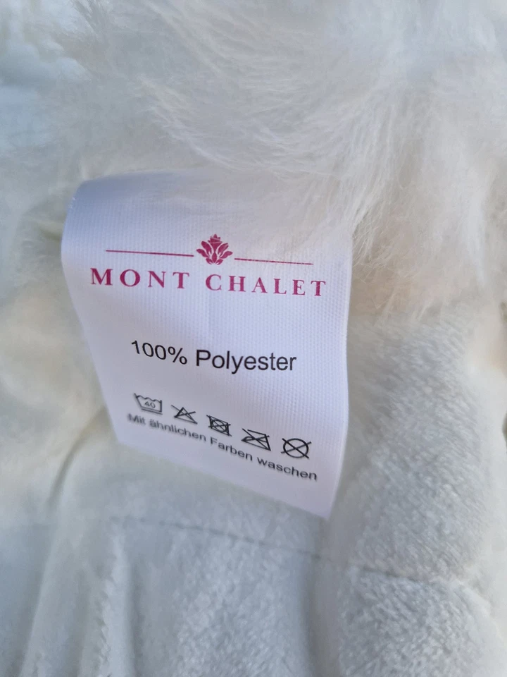 QVC MONT CHALET flauschiges Plaid Fellimi Mikrofaser Flausch ca. 150x200cm weiß. - Bild 3 von 4