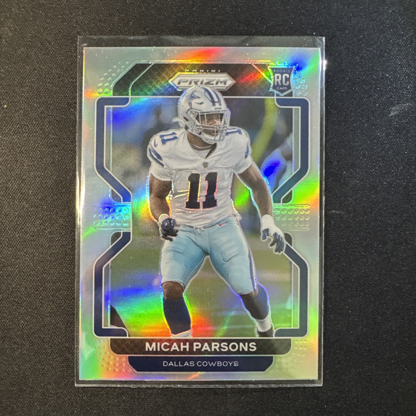 Micah Parsons 2021 Panini Prizm Silver Rookie Prizm RC SP Packers #382