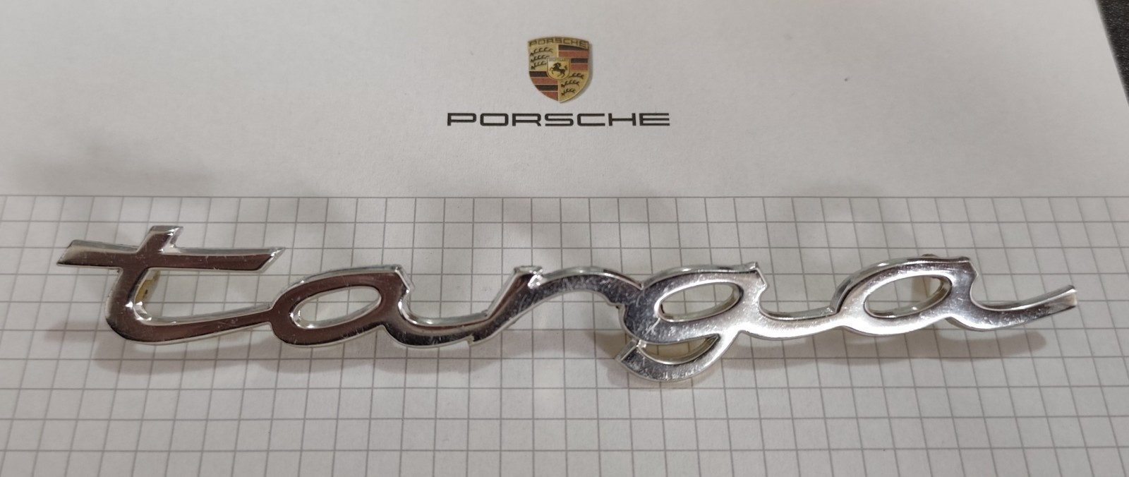 Scritta/Emblema Porsche 911 "targa" serie F - Originale