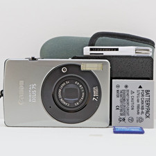Canon Digital IXUS 75 7.1MP Compact Digital Camera Silver Tested Full Kit VGC