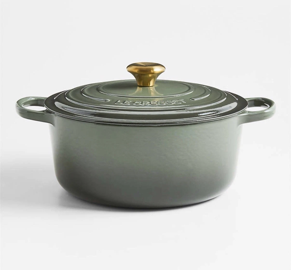 Le Creuset ® Signature 7.25-Qt. Thyme Enameled Cast Iron Round Dutch Oven. NIB