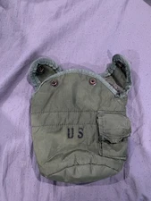 US Military OD Alice Canten Cover 1Qt Carrier Pouch with Alice Clips VGC