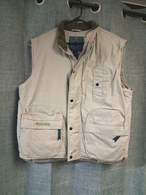 Vtg St Johns Bay Rugged Down Waterfowl Puffer Vest Men Large 100% Cotton NEW