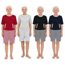 Women's Elderly Adaptive Jumpsuit Zipper Anti-strip Alzheimer Rompers Sleepwear