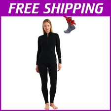 Women's Merino Base Layer Set - Moisture Wicking Heavyweight