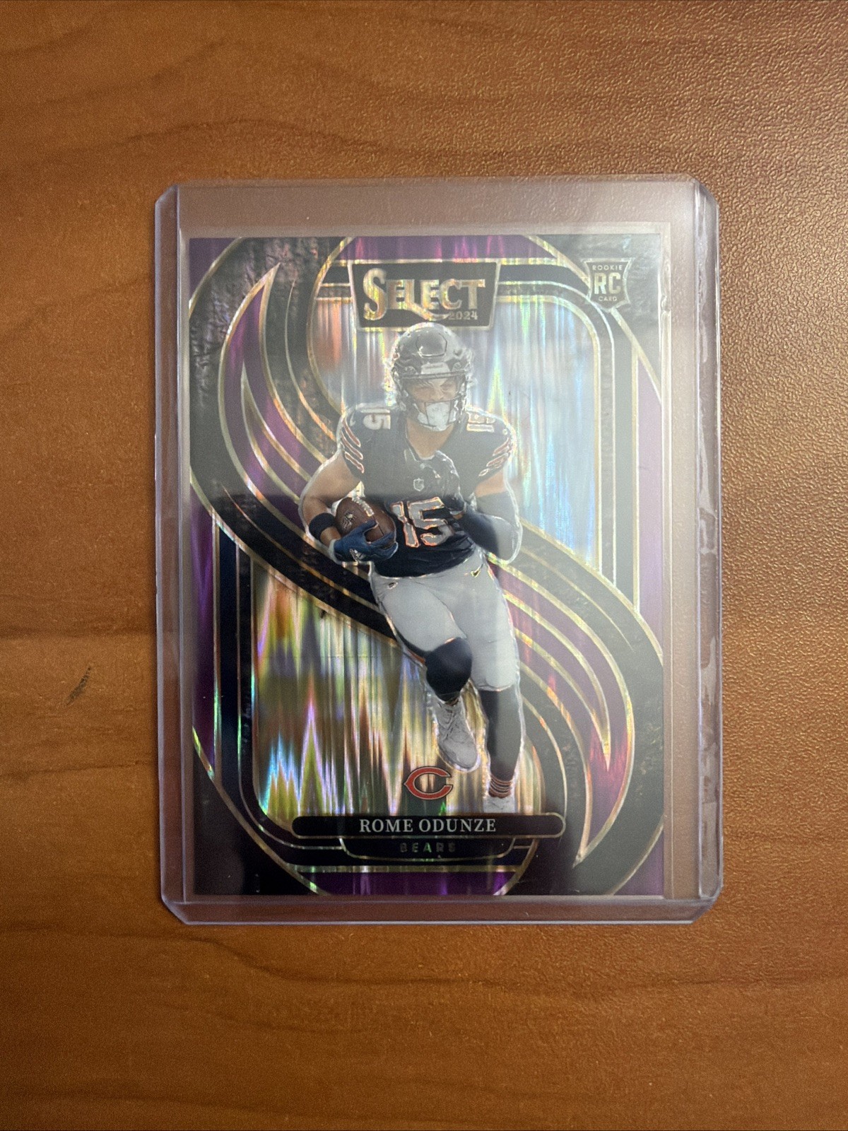 Rome Odunze 2024 Panini Select - Premier Level Purple Shock Prizm #’d 60/360!