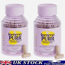 2PACK | Lemme Purr Vaginal Probiotics for Women Pineapple Vc 60 Veggie Capsules~