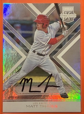 2016 Panini Elite Extra Edition - Matt Thaiss #60 Autographs (AU, RC)