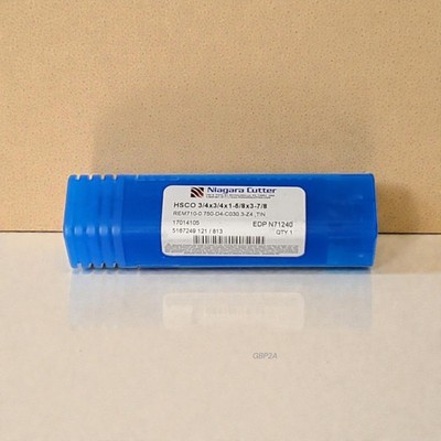 NIAGARA CUTTER N71240  HSCO 3/4X3/4X1-5/8X3-7/8 Solid Carbide End Mill NEW