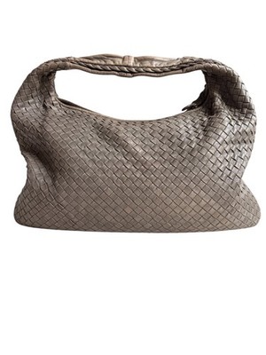 Bottega Veneta Grau Medium Hobo Handbag Intrecciato Full Set Staubbeutel, Spiege
