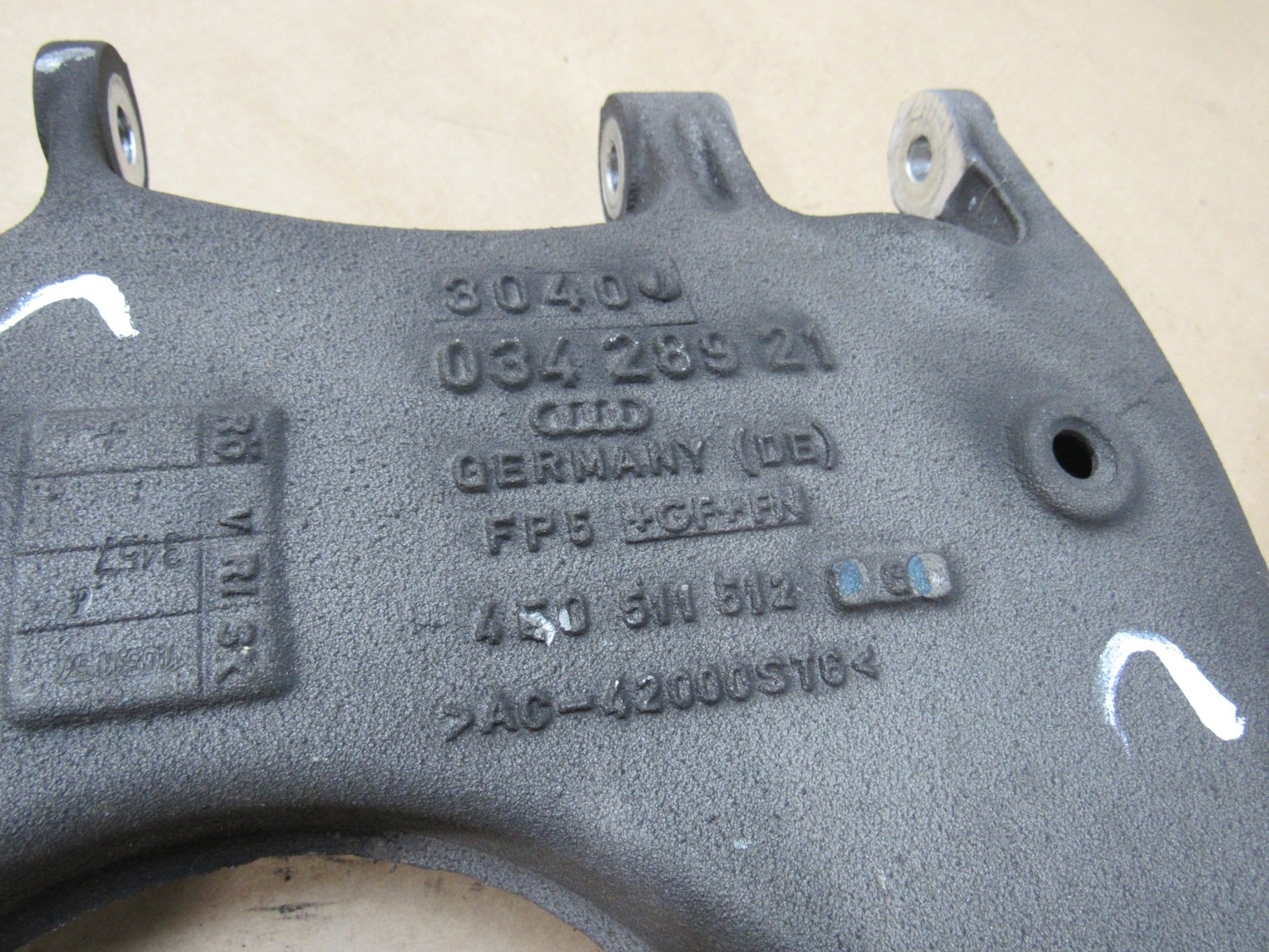 Bentley Continental GT 2012 6.0L Rear Right Control Arm Set 5 PCS 11-18 ;#3