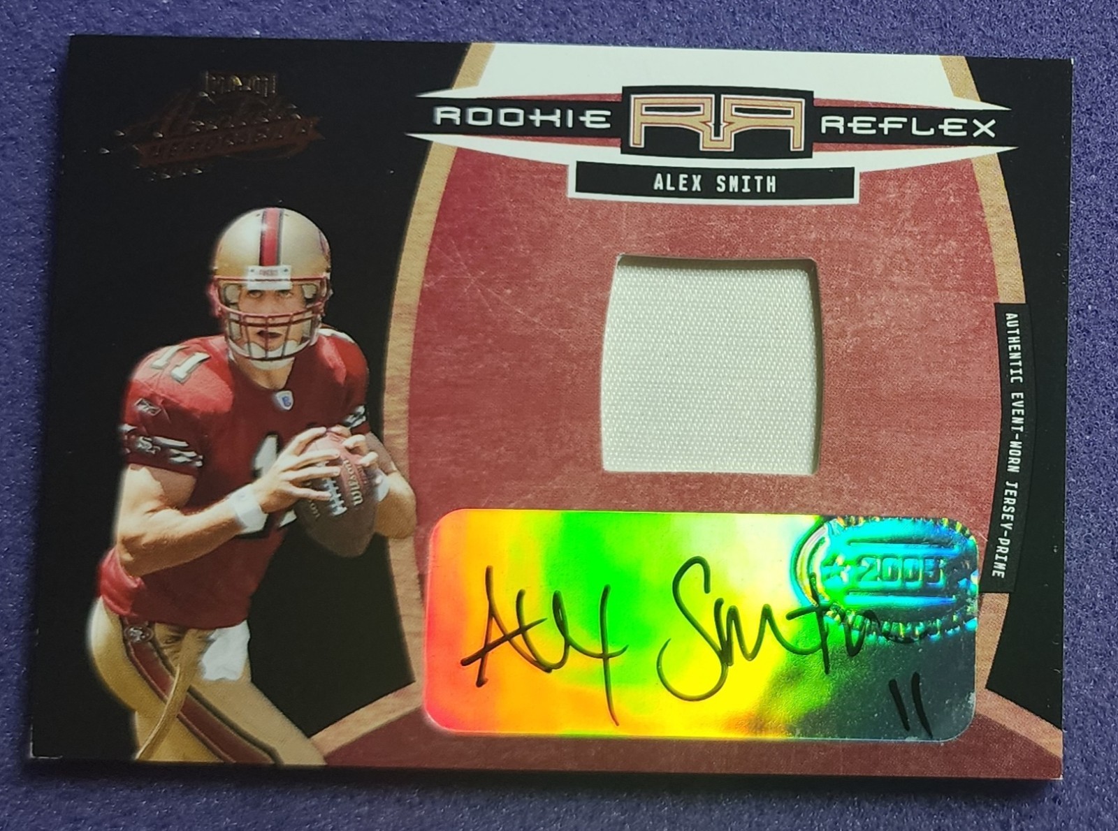 Alex Smith Topps Total Rookie Jersey #1 Rookie Jersey