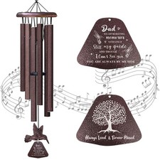Memorial Gifts for Loss of Dad, Sympathy Gifts for Loss of Father 32" Wind Ch...
