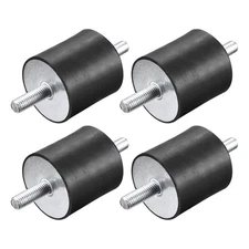 4sets Rubber Mounts M10 x 28mm Male Vibration Isolator Shock Absorber