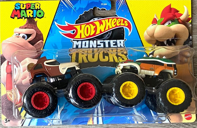 Mattel Hot Wheels Demolition Double HDH82 Donkey Kong Vs. Bowser NEU OVP