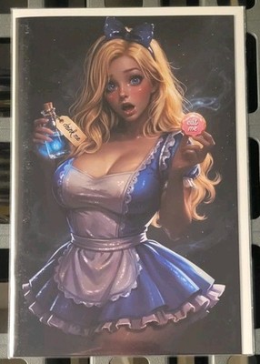 Bigg Pigg Origin Story #1 OKSI Alice In Wonderland Virgin Variant - NM