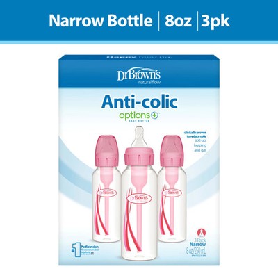 Natural Flow Anti Colic Baby Bottle 8 Ounce