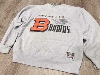 Vtg Team NFL Nutmeg Mills Cleveland Browns Sweatshirt Size L
