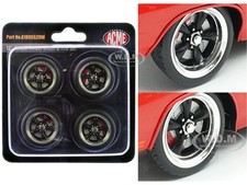 "TORQUE THRUST" 18" WHEEL  TIRE SET OF 4 PCS 1/18 MODELS BY ACME A1805529W