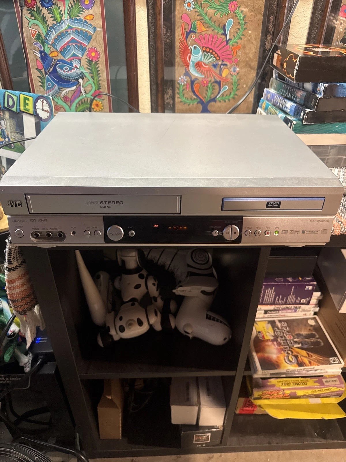 JVC HR-XVC1UJ DVD VCR Combo Player Hi-Fi VHS Tested w/ RCA Cables
