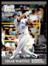 Edgar Martinez 1991 Ultra #340 Mariners MLB READ FREE SHIPPING AutographDen