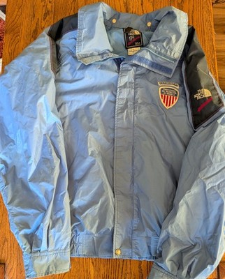 Vintage The North Face Extreme USA MADE Gore Tex Jacket L light blue Ski patches