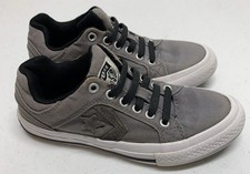 Converse Pro Blaze Shoes Sneakers Youth 13 Gray Star Chevron Canvas