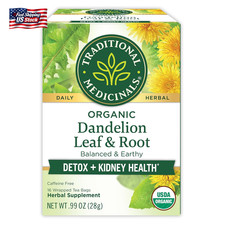 Traditional Medicinals Tea, Organic Dandelion Leaf Root, Supports Kidney Funct