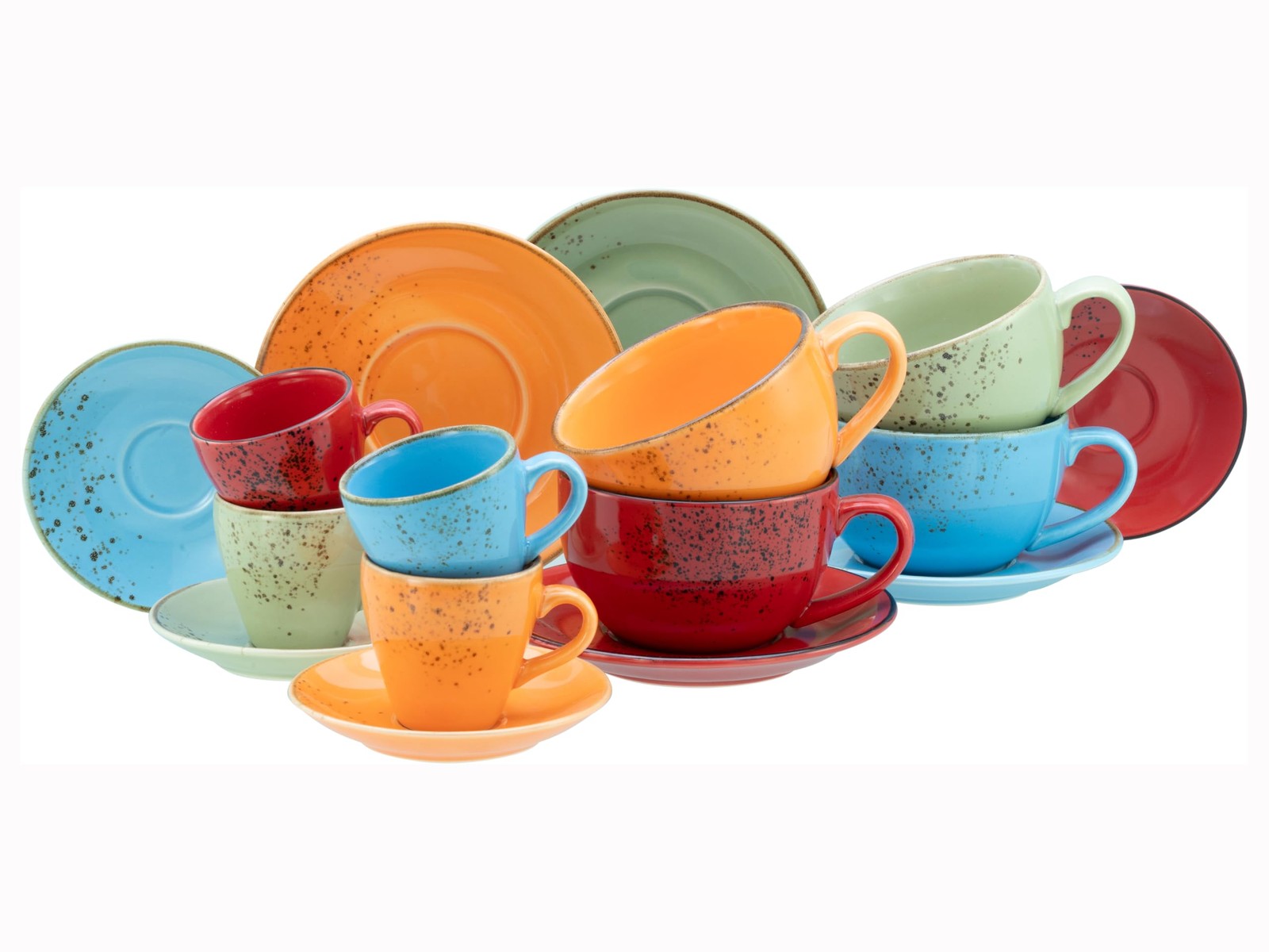 24757 Nature Collection Mediterran 16-tlg Tassen Set Geschirrset